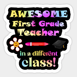 AWESOME Fifth Grade Teacher Sticker